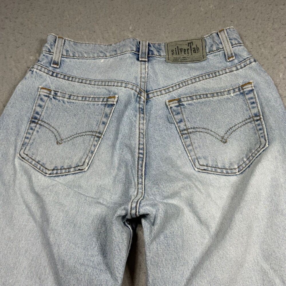 Vintage Levi's Silvertab Jeans Women’s Size 7/8 Loose Fit Light Blue Denim - Picture 11 of 16